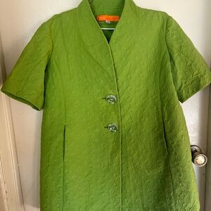 Cynthia Steffe Lime Textured Coat